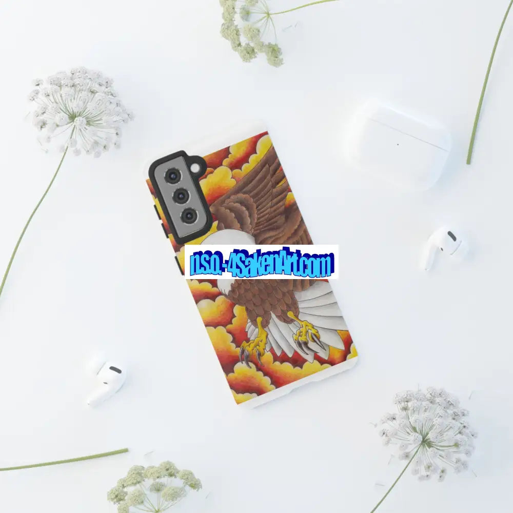 Eagle Phone Case Tough Cases with Eagle Design Gift for Wildlife Lovers Unique Phone Accessories Stylish Tough Cover