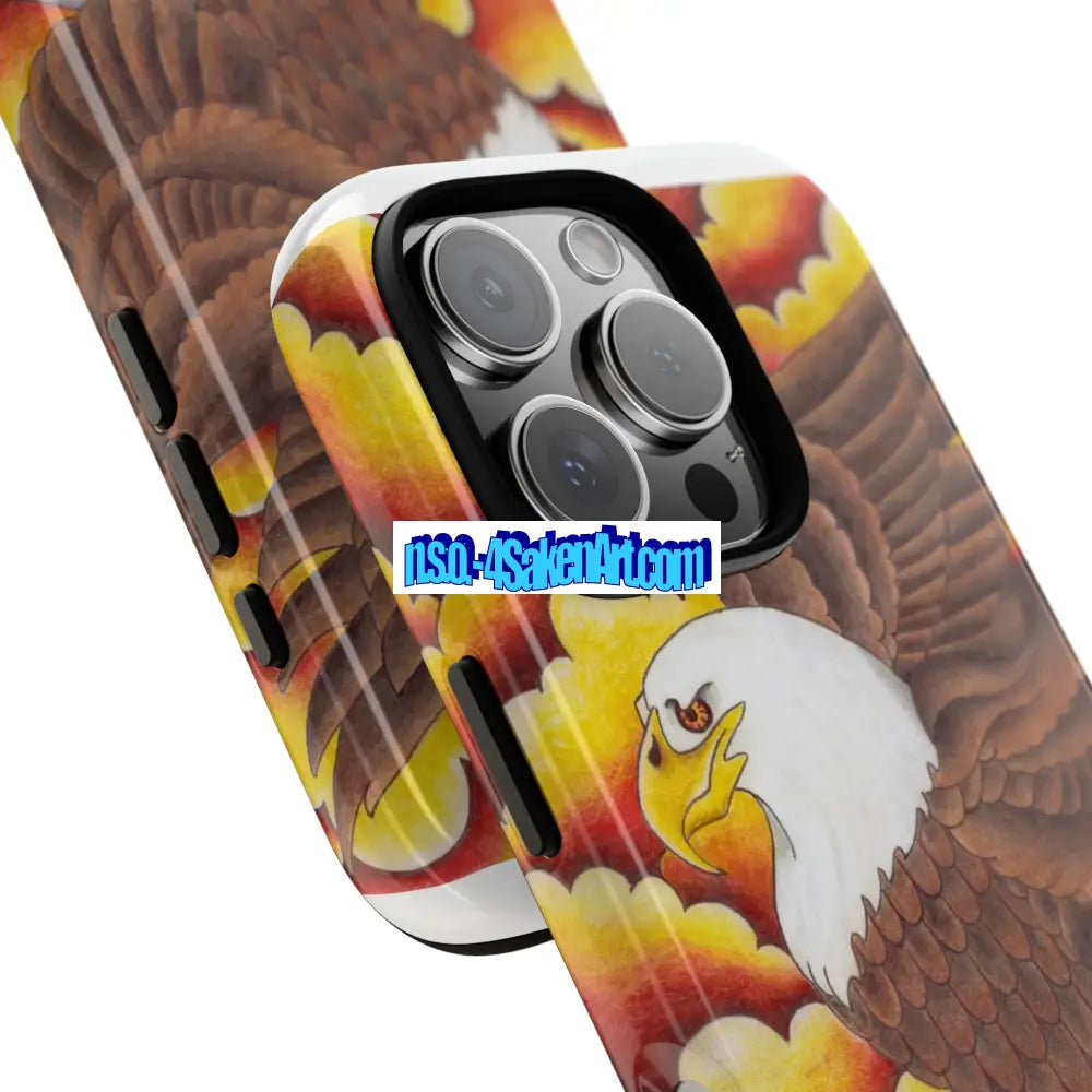 Eagle Phone Case Tough Cases with Eagle Design Gift for Wildlife Lovers Unique Phone Accessories Stylish Tough Cover