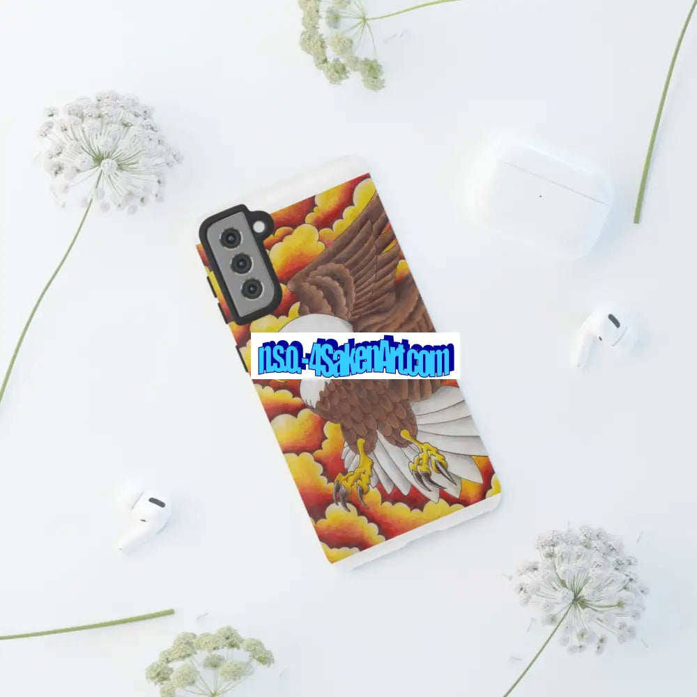 Eagle Phone Case Tough Cases with Eagle Design Gift for Wildlife Lovers Unique Phone Accessories Stylish Tough Cover