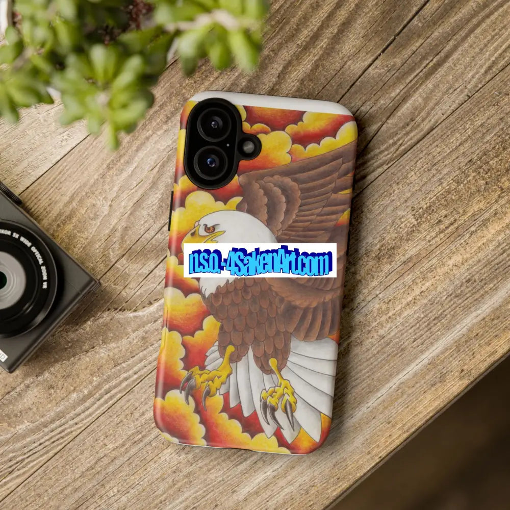 Eagle Phone Case Tough Cases with Eagle Design Gift for Wildlife Lovers Unique Phone Accessories Stylish Tough Cover