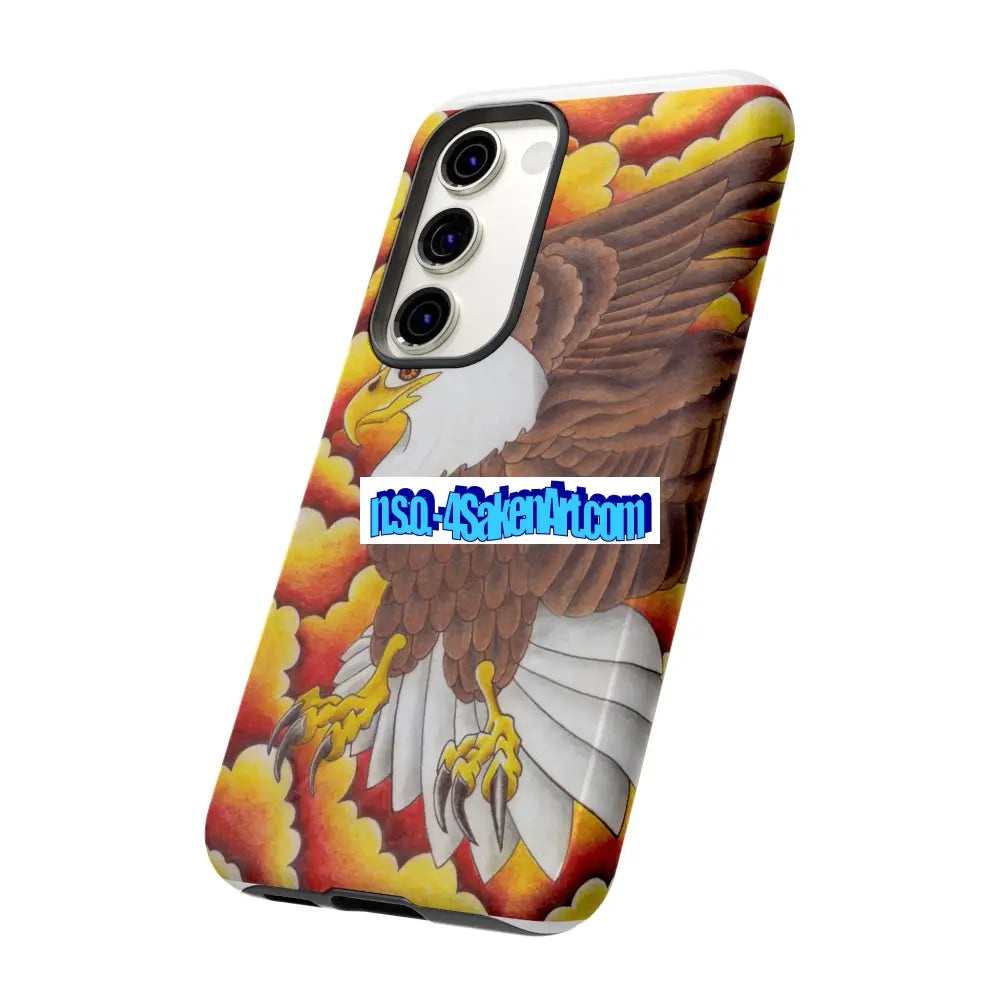 Eagle Phone Case Tough Cases with Eagle Design Gift for Wildlife Lovers Unique Phone Accessories Stylish Tough Cover