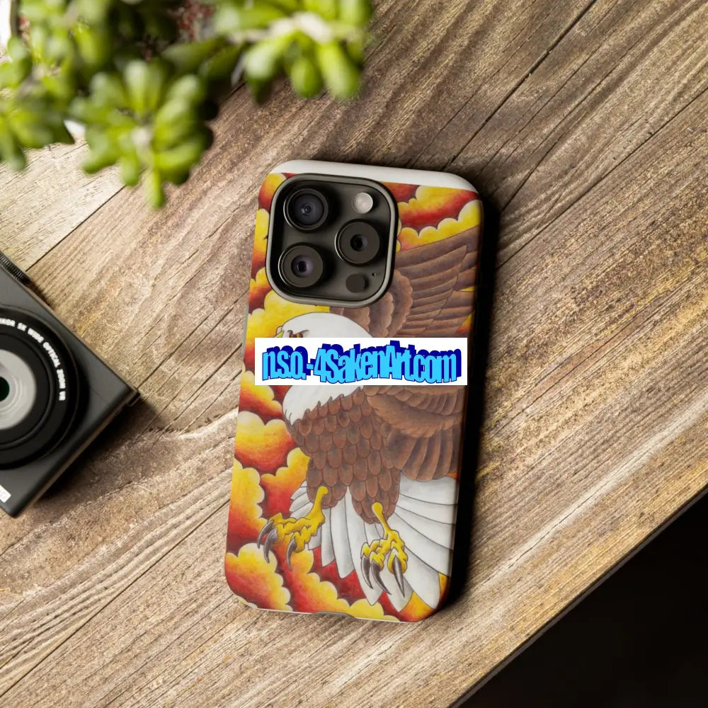 Eagle Phone Case Tough Cases with Eagle Design Gift for Wildlife Lovers Unique Phone Accessories Stylish Tough Cover