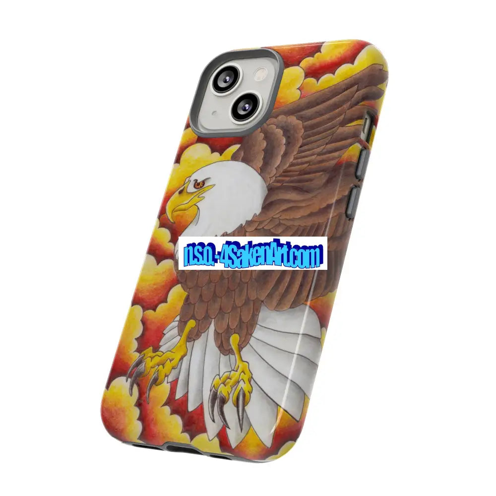 Eagle Phone Case Tough Cases with Eagle Design Gift for Wildlife Lovers Unique Phone Accessories Stylish Tough Cover