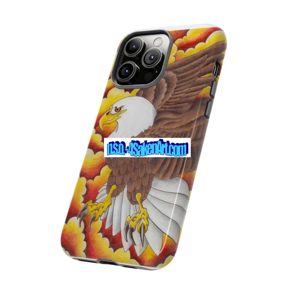 Eagle Phone Case Tough Cases with Eagle Design Gift for Wildlife Lovers Unique Phone Accessories Stylish Tough Cover
