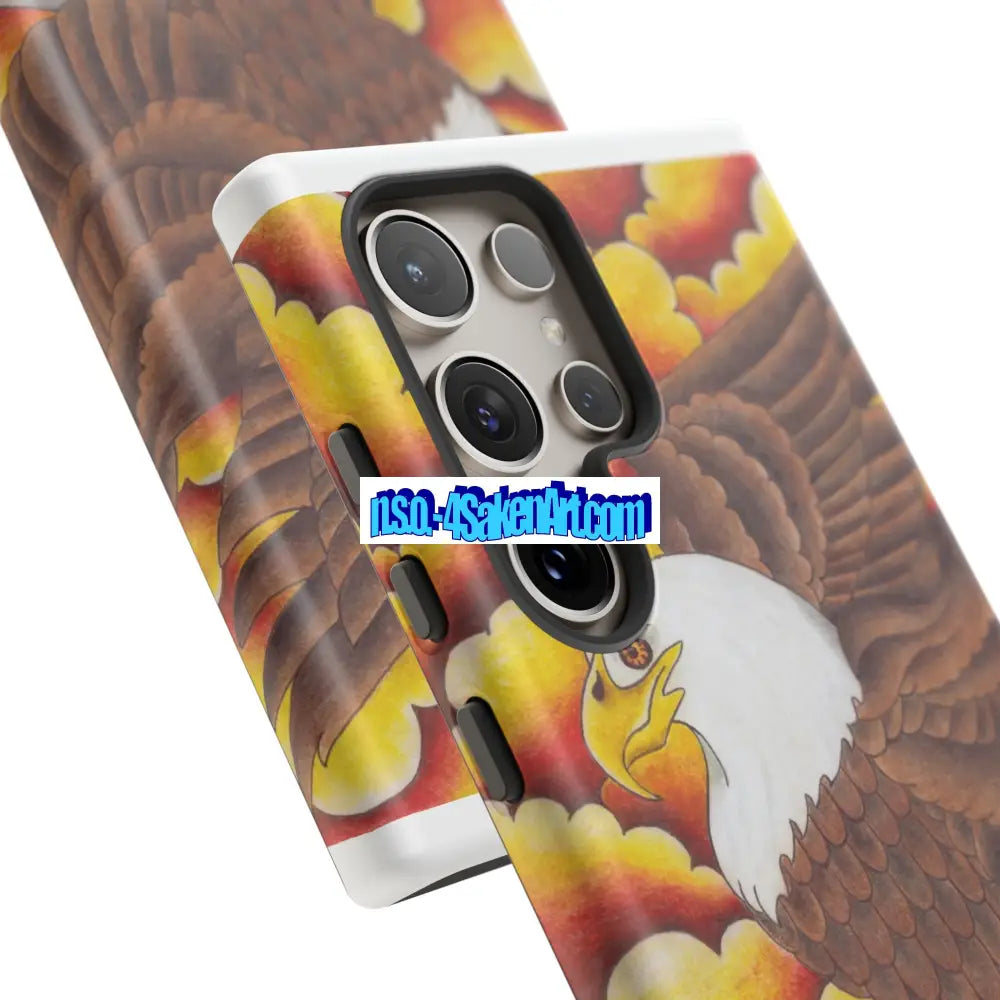 Eagle Phone Case Tough Cases with Eagle Design Gift for Wildlife Lovers Unique Phone Accessories Stylish Tough Cover