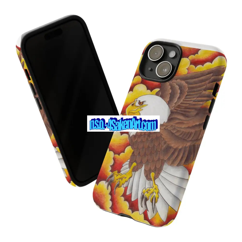 Eagle Phone Case Tough Cases with Eagle Design Gift for Wildlife Lovers Unique Phone Accessories Stylish Tough Cover