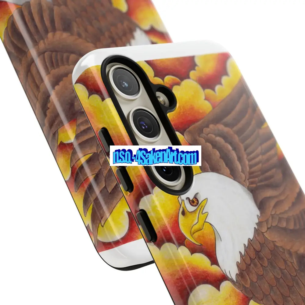 Eagle Phone Case Tough Cases with Eagle Design Gift for Wildlife Lovers Unique Phone Accessories Stylish Tough Cover