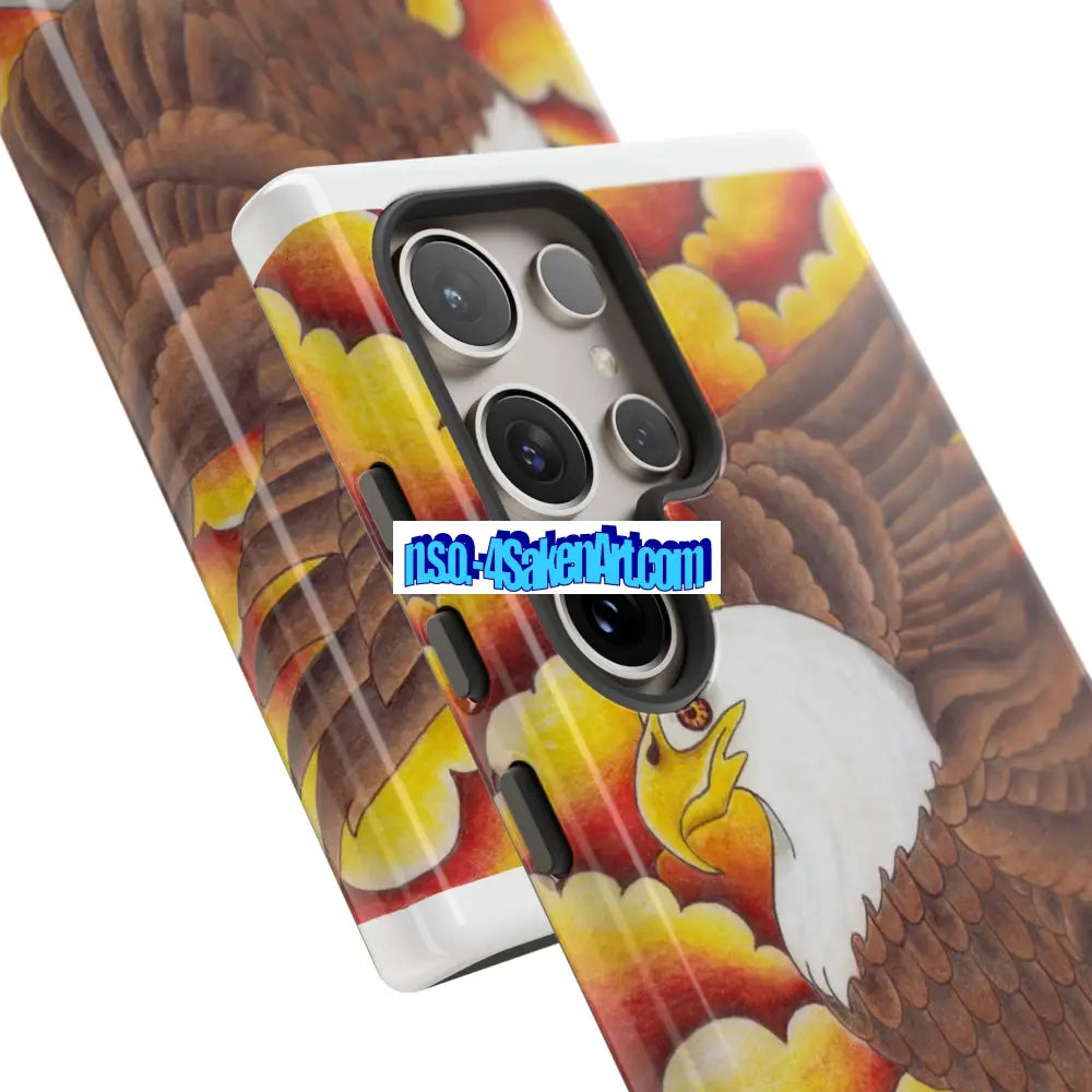 Eagle Phone Case Tough Cases with Eagle Design Gift for Wildlife Lovers Unique Phone Accessories Stylish Tough Cover