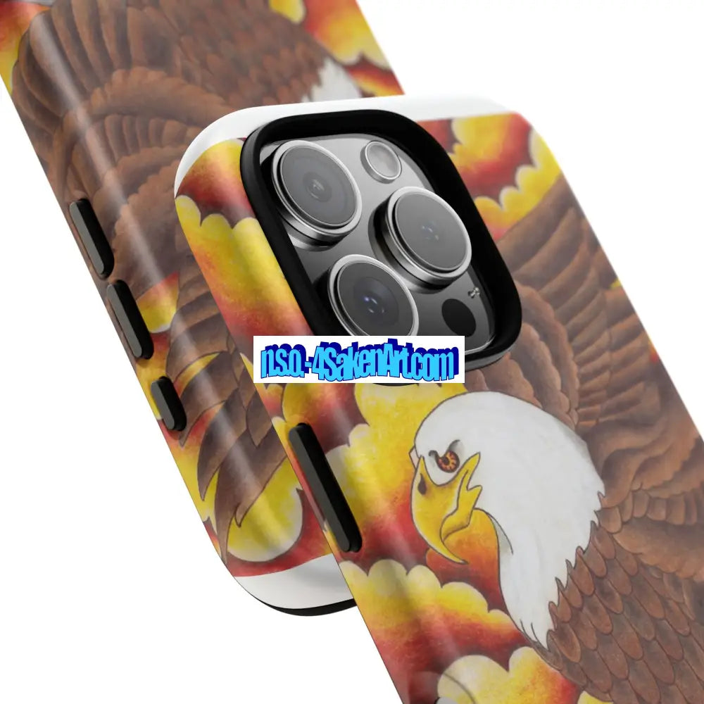 Eagle Phone Case Tough Cases with Eagle Design Gift for Wildlife Lovers Unique Phone Accessories Stylish Tough Cover