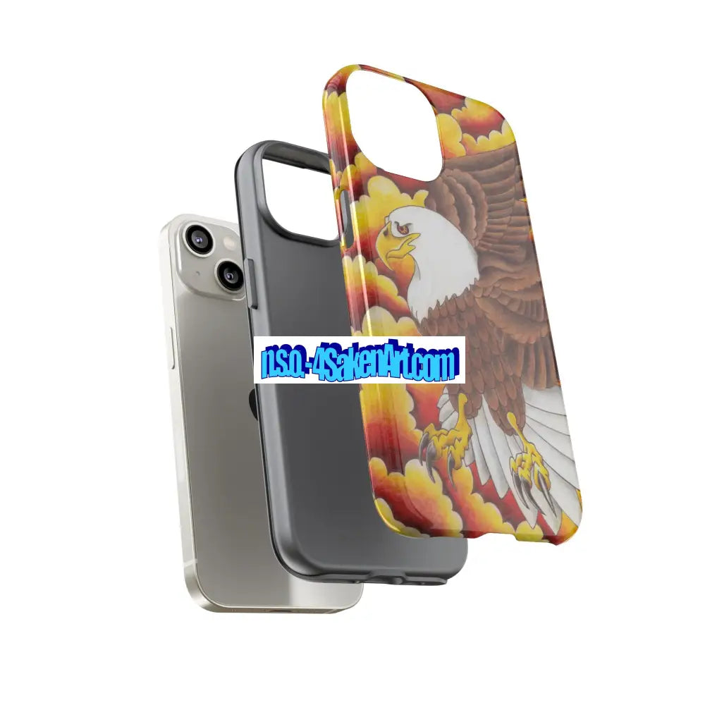 Eagle Phone Case Tough Cases with Eagle Design Gift for Wildlife Lovers Unique Phone Accessories Stylish Tough Cover