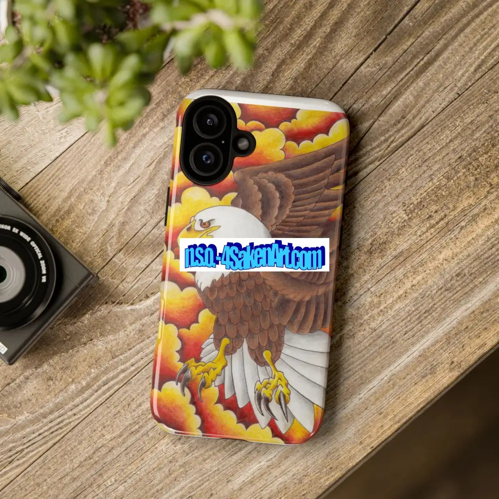 Eagle Phone Case Tough Cases with Eagle Design Gift for Wildlife Lovers Unique Phone Accessories Stylish Tough Cover