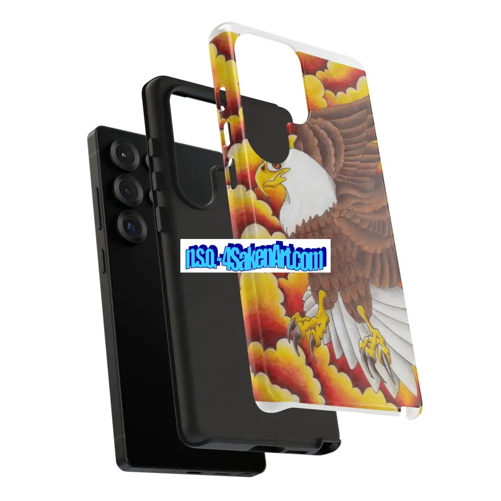 Eagle Phone Case Tough Cases with Eagle Design Gift for Wildlife Lovers Unique Phone Accessories Stylish Tough Cover