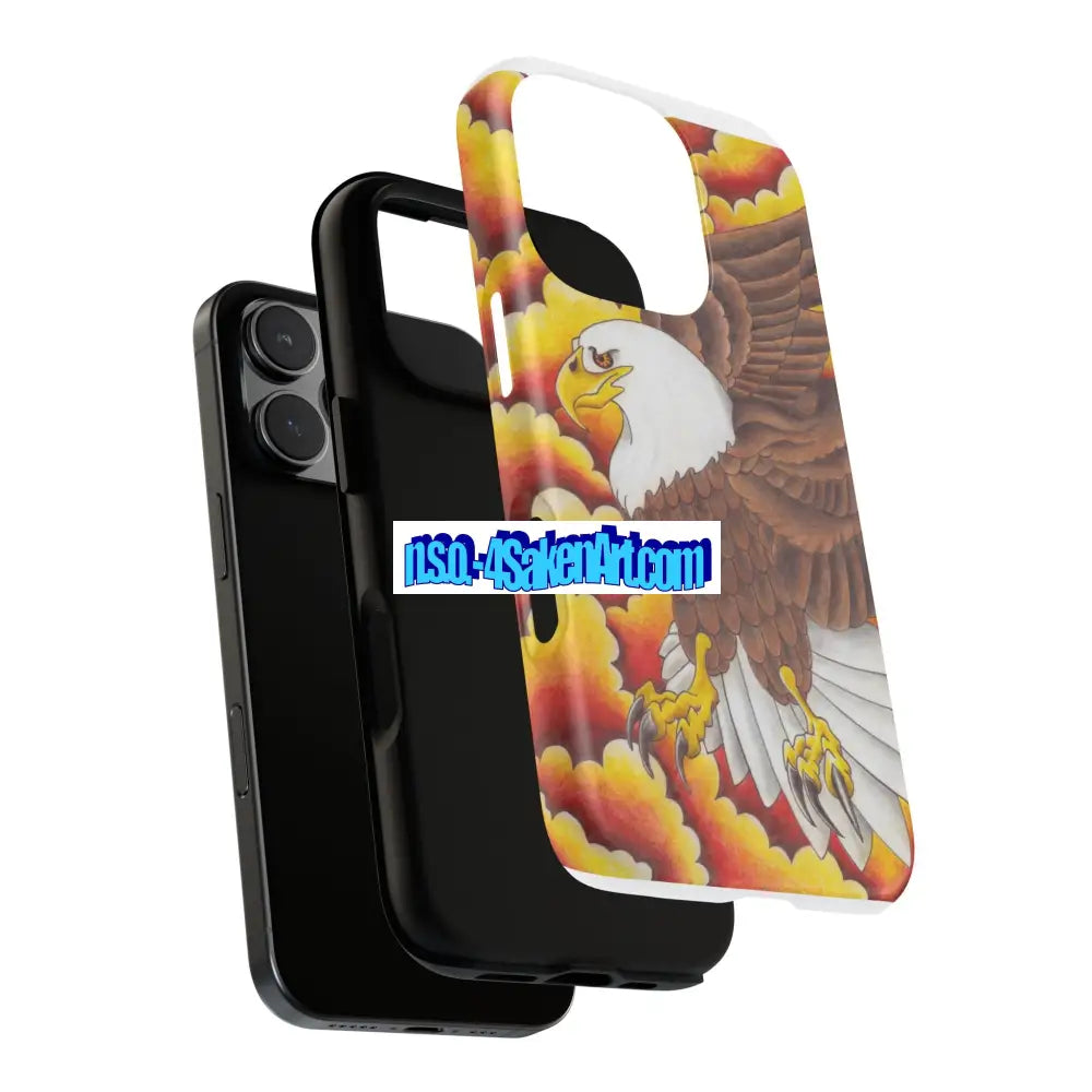 Eagle Phone Case Tough Cases with Eagle Design Gift for Wildlife Lovers Unique Phone Accessories Stylish Tough Cover