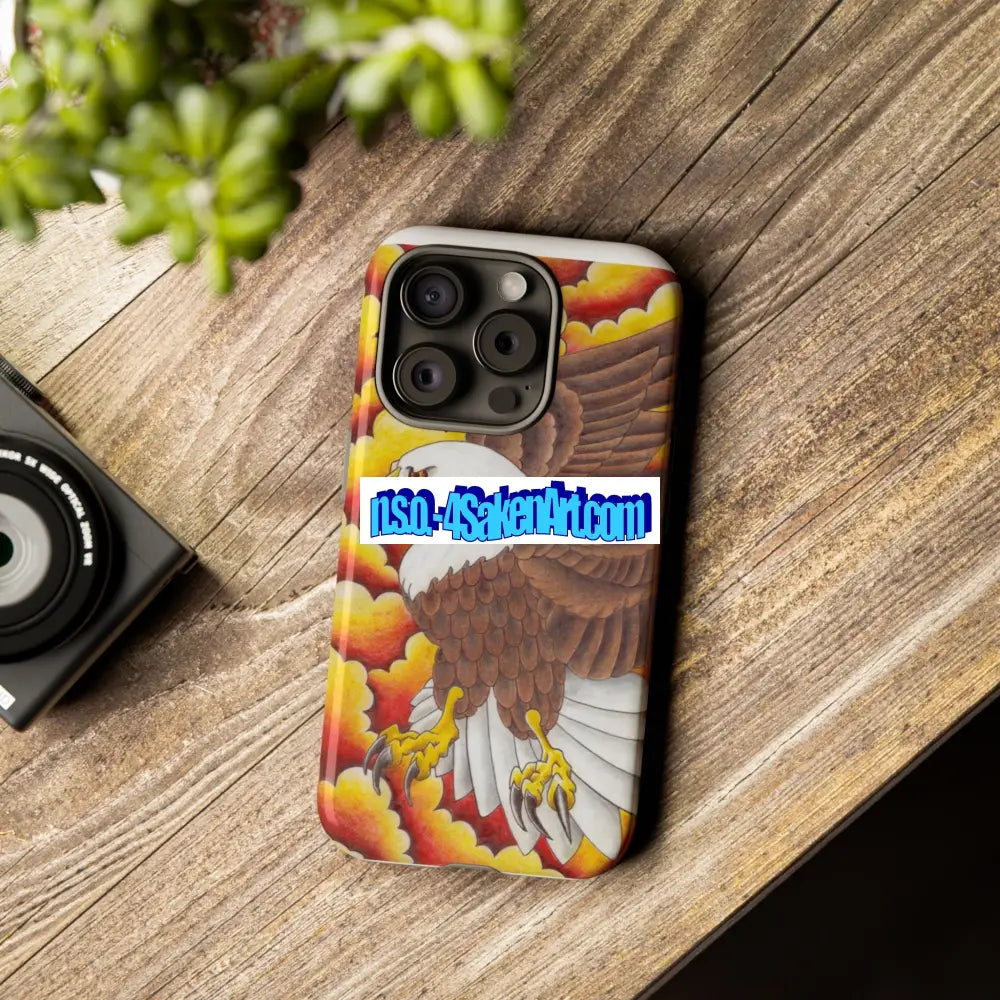 Eagle Phone Case Tough Cases with Eagle Design Gift for Wildlife Lovers Unique Phone Accessories Stylish Tough Cover