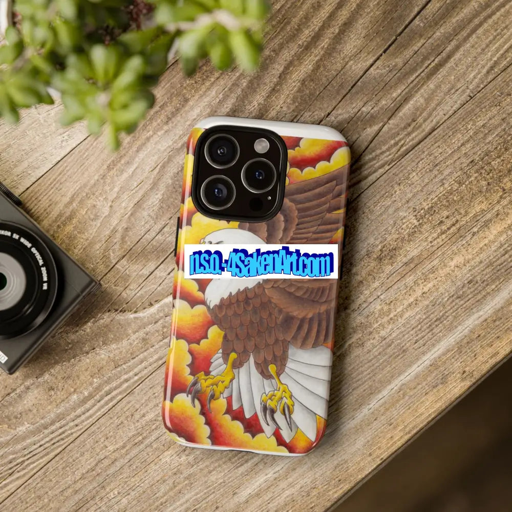 Eagle Phone Case Tough Cases with Eagle Design Gift for Wildlife Lovers Unique Phone Accessories Stylish Tough Cover