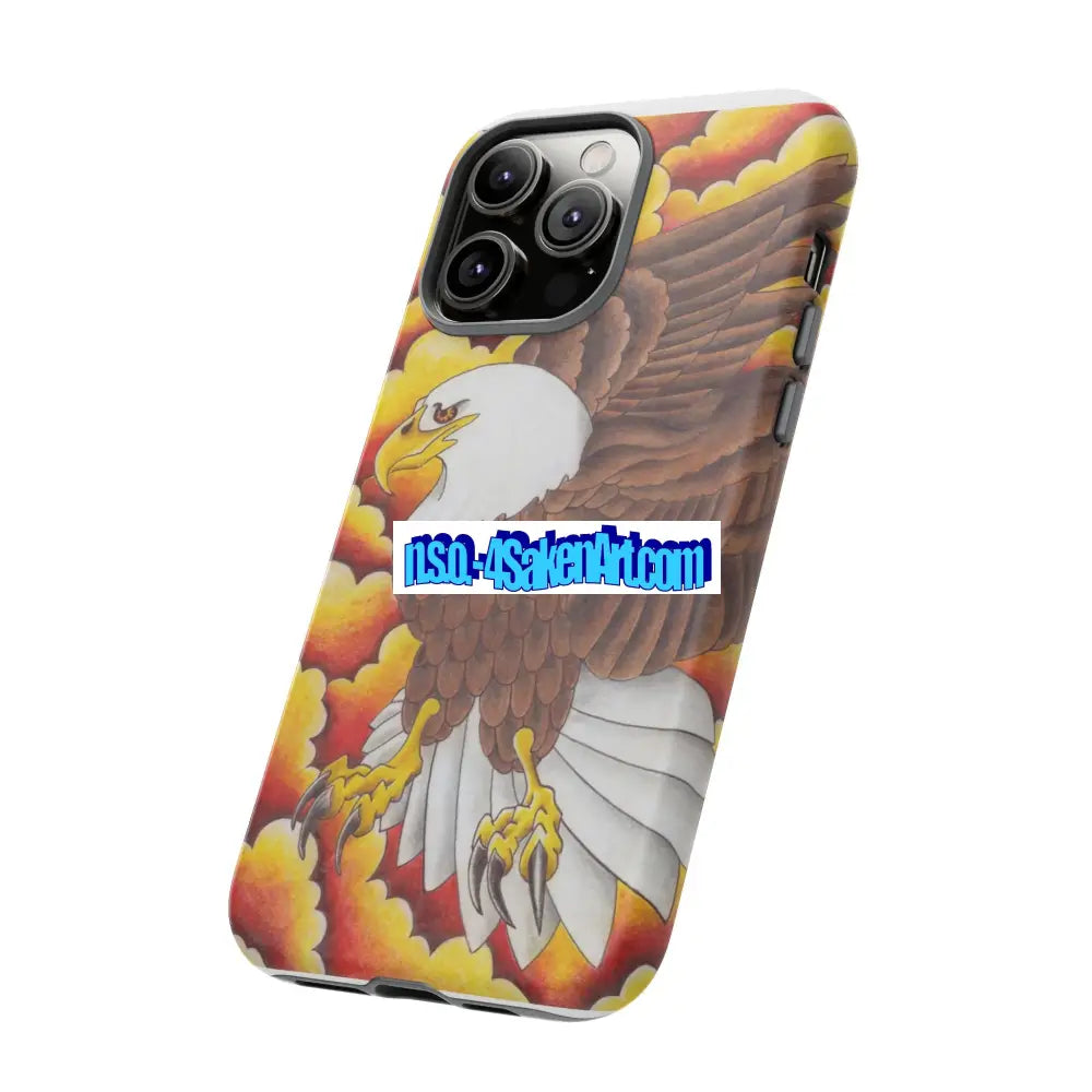 Eagle Phone Case Tough Cases with Eagle Design Gift for Wildlife Lovers Unique Phone Accessories Stylish Tough Cover
