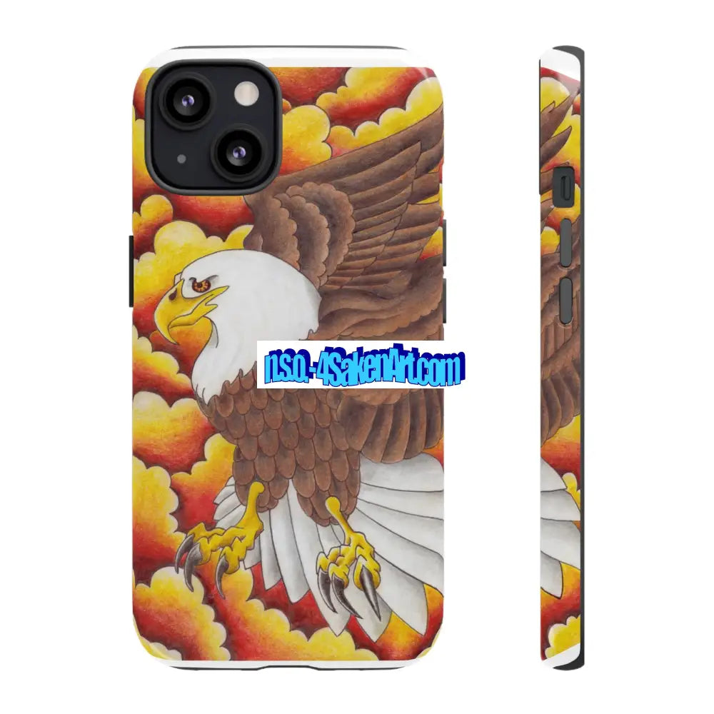 Eagle Phone Case Tough Cases with Eagle Design Gift for Wildlife Lovers Unique Phone Accessories Stylish Tough Cover