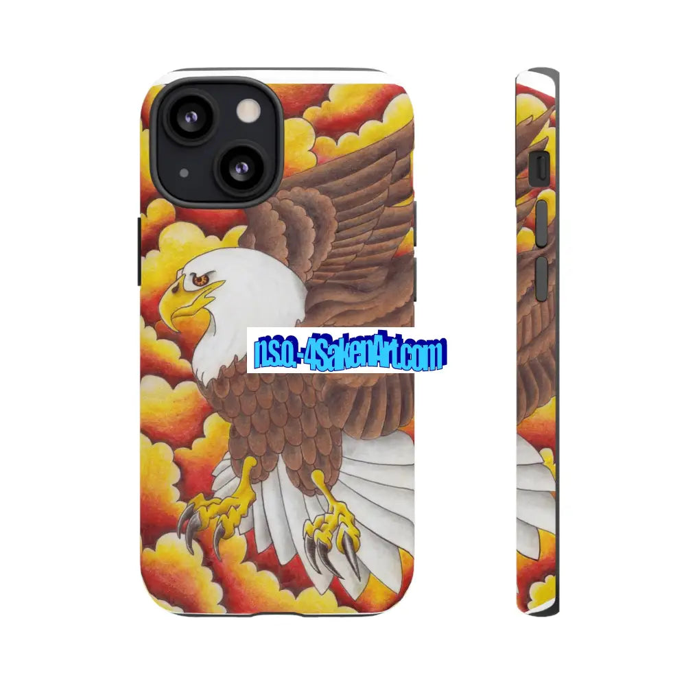 Eagle Phone Case Tough Cases with Eagle Design Gift for Wildlife Lovers Unique Phone Accessories Stylish Tough Cover