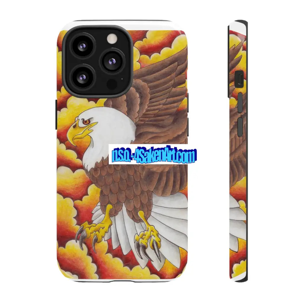 Eagle Phone Case Tough Cases with Eagle Design Gift for Wildlife Lovers Unique Phone Accessories Stylish Tough Cover