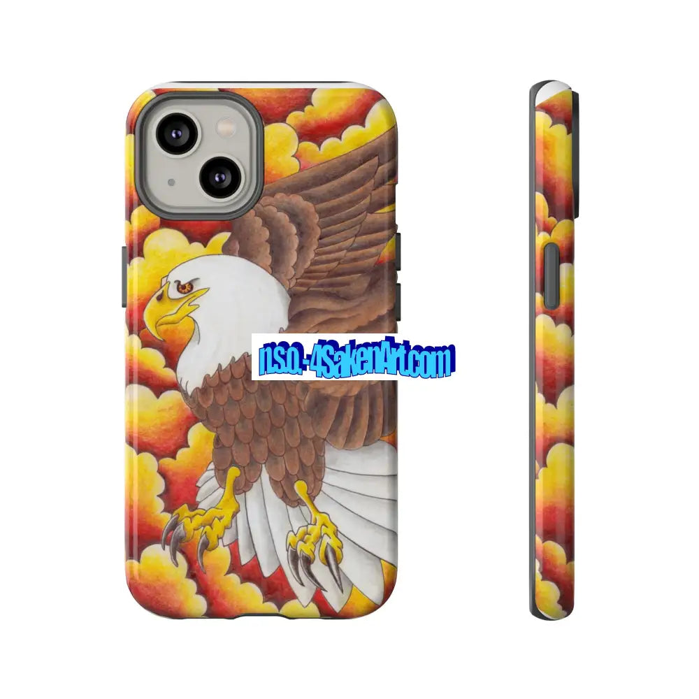 Eagle Phone Case Tough Cases with Eagle Design Gift for Wildlife Lovers Unique Phone Accessories Stylish Tough Cover