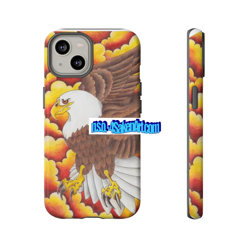 Eagle Phone Case Tough Cases with Eagle Design Gift for Wildlife Lovers Unique Phone Accessories Stylish Tough Cover