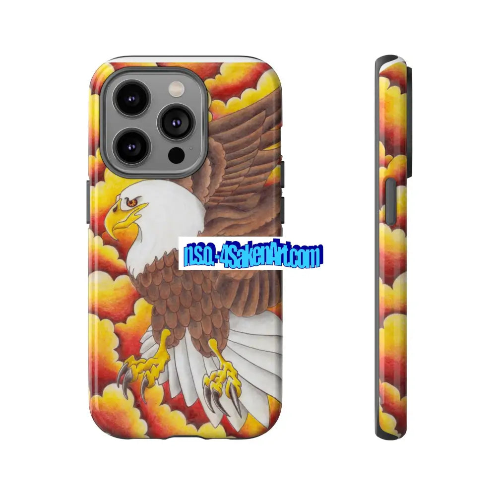 Eagle Phone Case Tough Cases with Eagle Design Gift for Wildlife Lovers Unique Phone Accessories Stylish Tough Cover