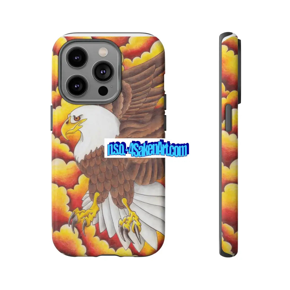 Eagle Phone Case Tough Cases with Eagle Design Gift for Wildlife Lovers Unique Phone Accessories Stylish Tough Cover