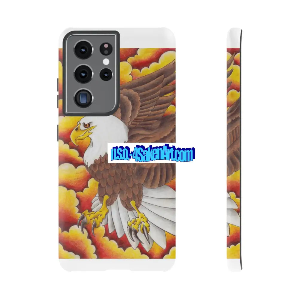 Eagle Phone Case Tough Cases with Eagle Design Gift for Wildlife Lovers Unique Phone Accessories Stylish Tough Cover