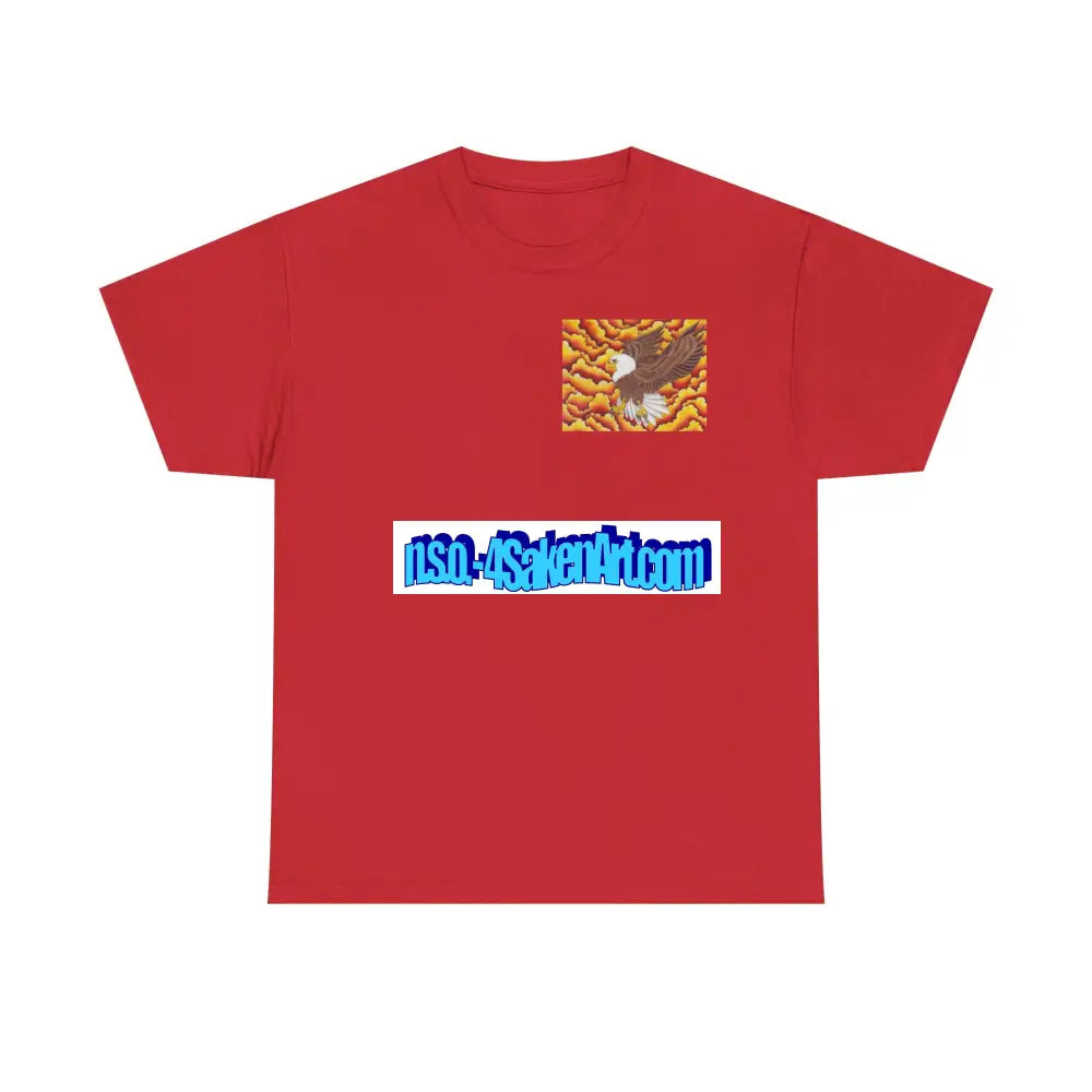 Eagle Print Tee Red / S T-Shirt
