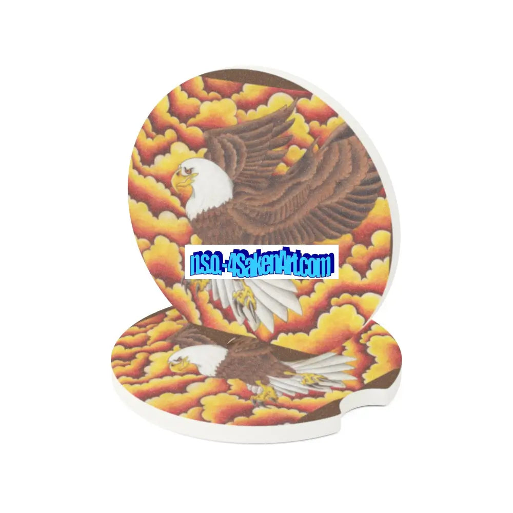 Eagle Soapstone Car Coaster - Vibrant Design Home Decor