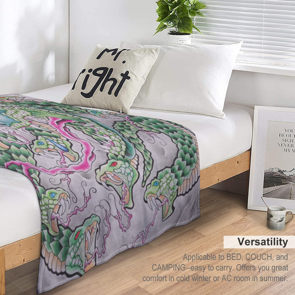 Ultra-Soft Flannel Blanket Multiple Sizes