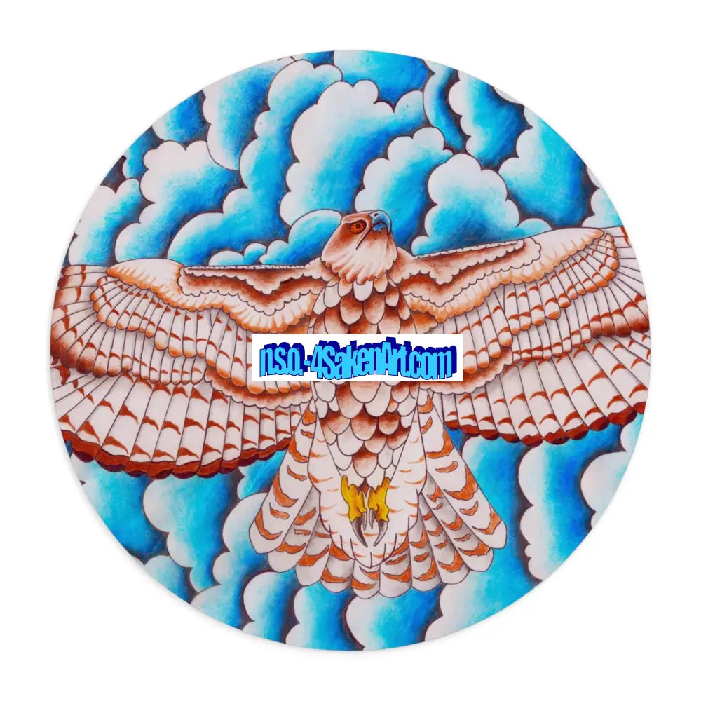Hawk Art Mouse Pad Custom Gaming Mousepad Unique Office Decor Wildlife Mouse Mat Gift for Eagle Lovers Professionally