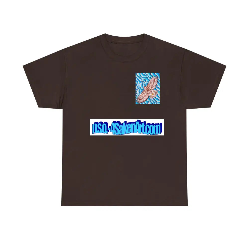 Hawk Print Tee Dark Chocolate / S T-Shirt