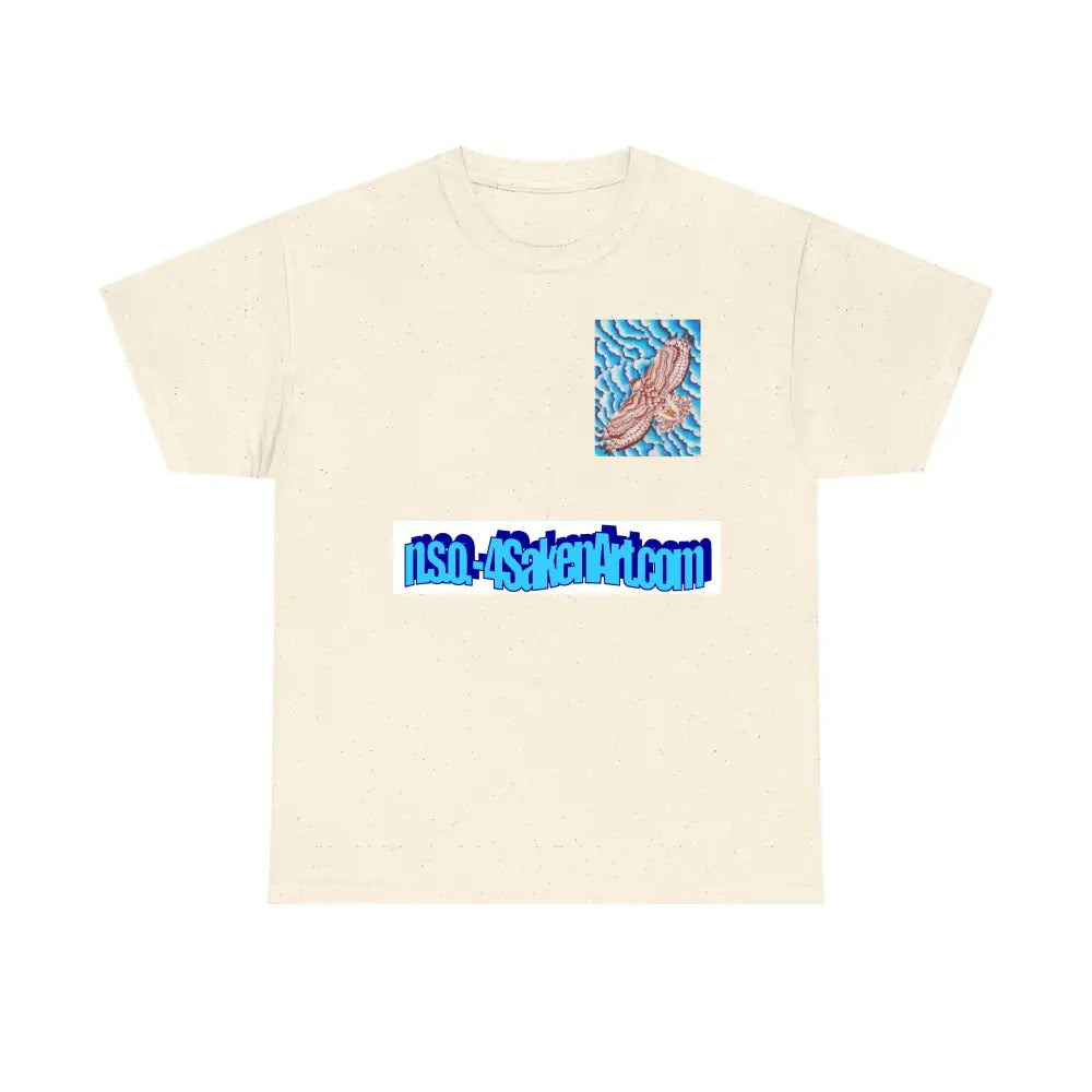 Hawk Print Tee Natural / S T-Shirt