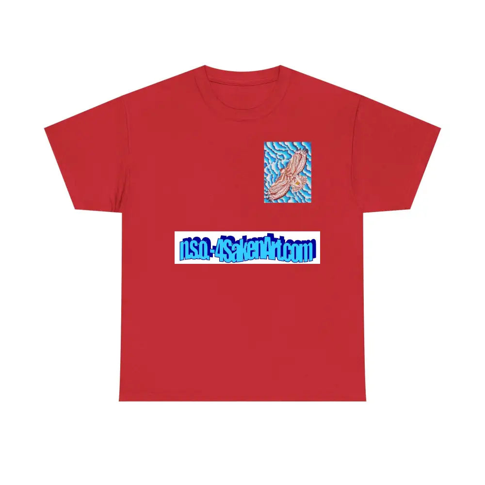 Hawk Print Tee Red / S T-Shirt