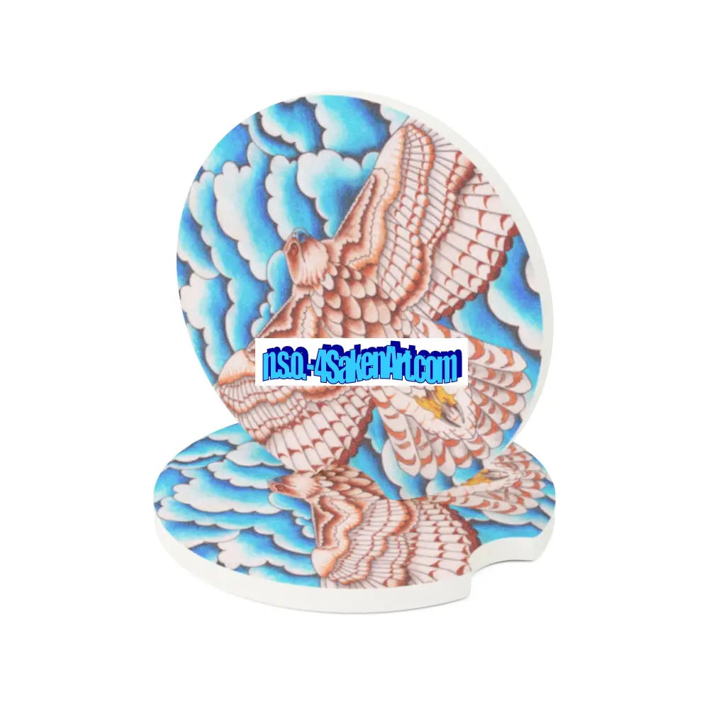 Hawk Soapstone Car Coaster Unique Gift Car Accessory Home Décor Automotive Decor Home Decor