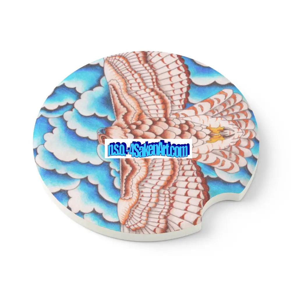 Hawk Soapstone Car Coaster Unique Gift Car Accessory Home Décor Automotive Decor Home Decor