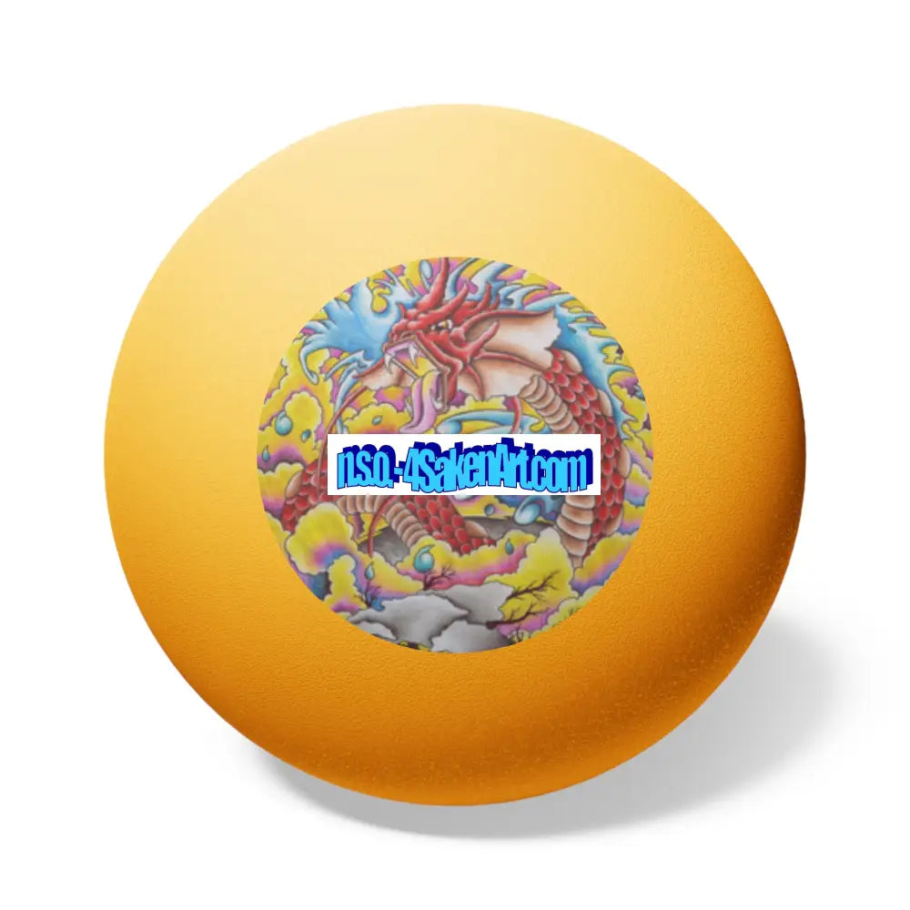 Ping Pong Balls Set - Dragon Design (6 pcs) Accessories