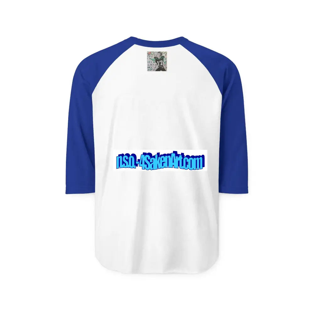 Raglan Shirt — Vintage Football Player Graphic ’17’ Long-sleeve