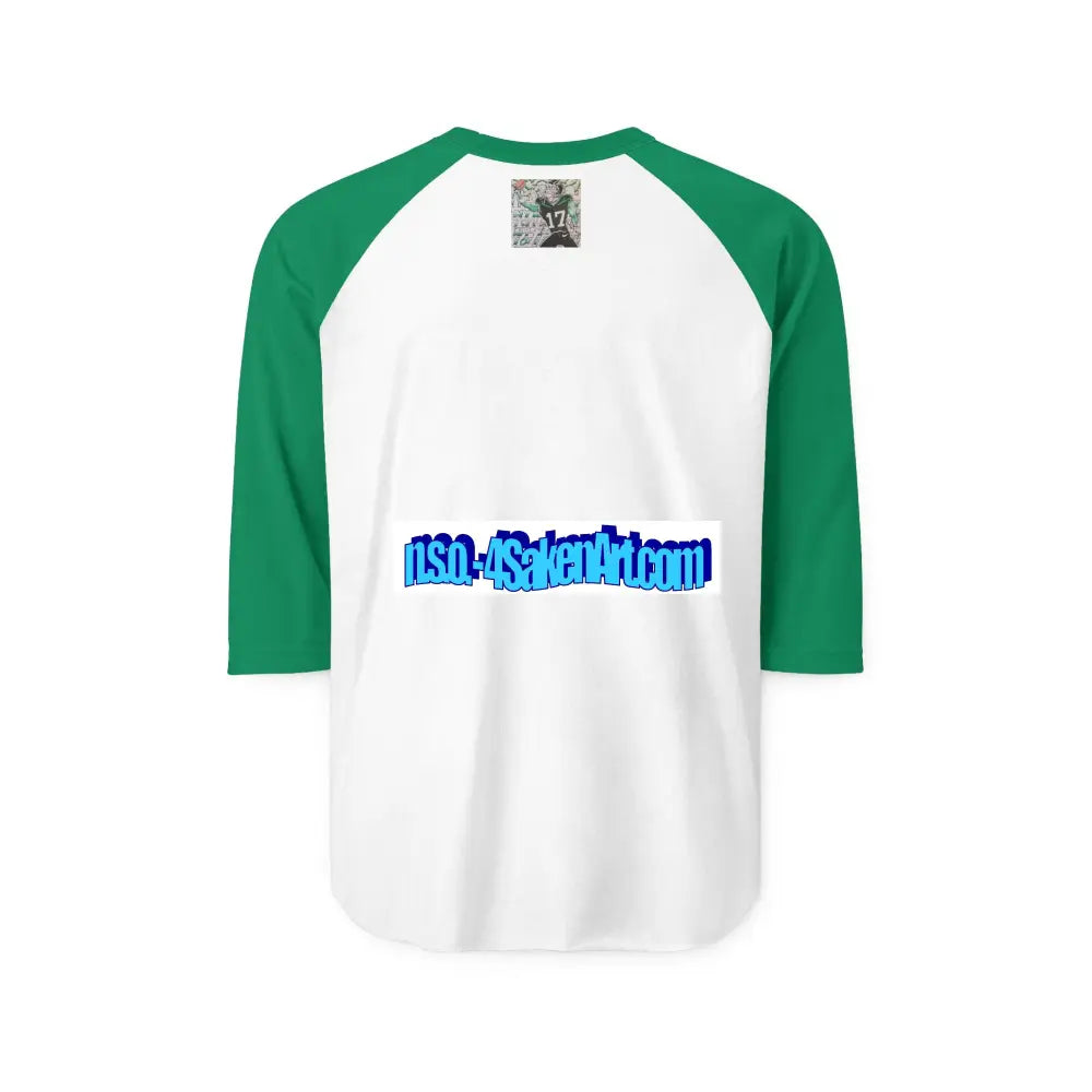 Raglan Shirt — Vintage Football Player Graphic ’17’ Long-sleeve