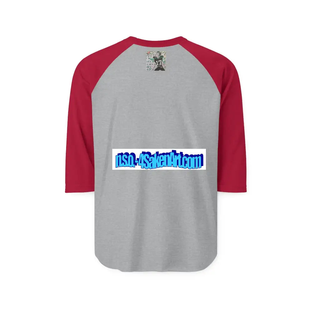 Raglan Shirt — Vintage Football Player Graphic ’17’ Long-sleeve