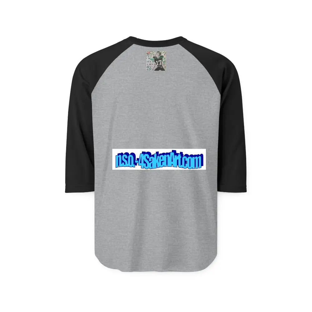 Raglan Shirt — Vintage Football Player Graphic ’17’ Long-sleeve