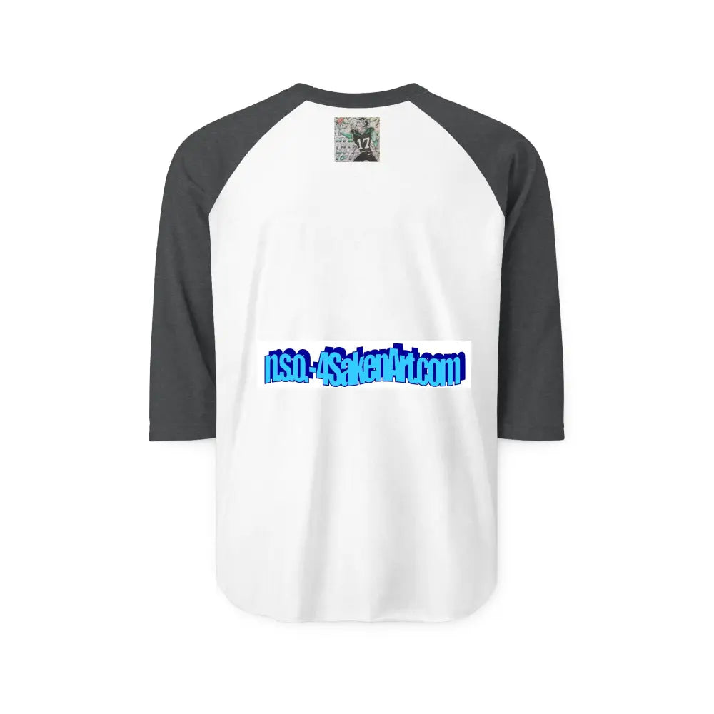 Raglan Shirt — Vintage Football Player Graphic ’17’ Long-sleeve