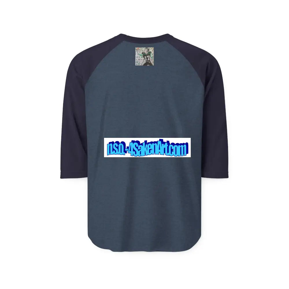 Raglan Shirt — Vintage Football Player Graphic ’17’ Long-sleeve