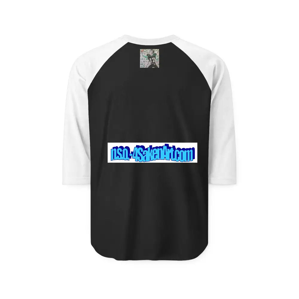 Raglan Shirt — Vintage Football Player Graphic ’17’ Long-sleeve