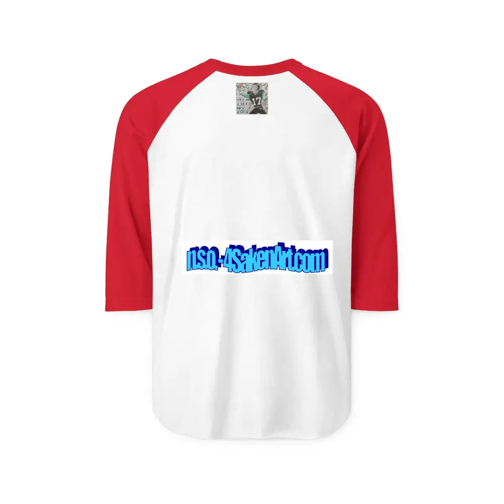 Raglan Shirt — Vintage Football Player Graphic ’17’ Long-sleeve