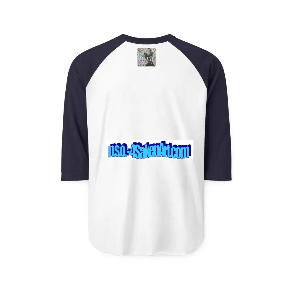 Raglan Shirt — Vintage Football Player Graphic ’17’ Long-sleeve