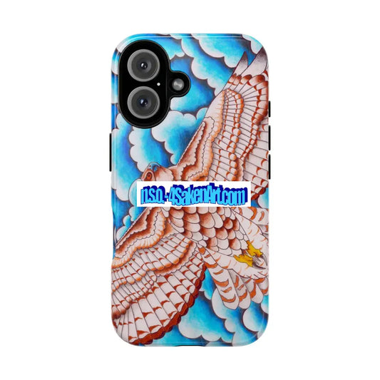Stylish Phone Case with Hawk Design Tough Phone Cover for Bird Lovers Unique Tech Accessory for Gifts Beautiful Eagle