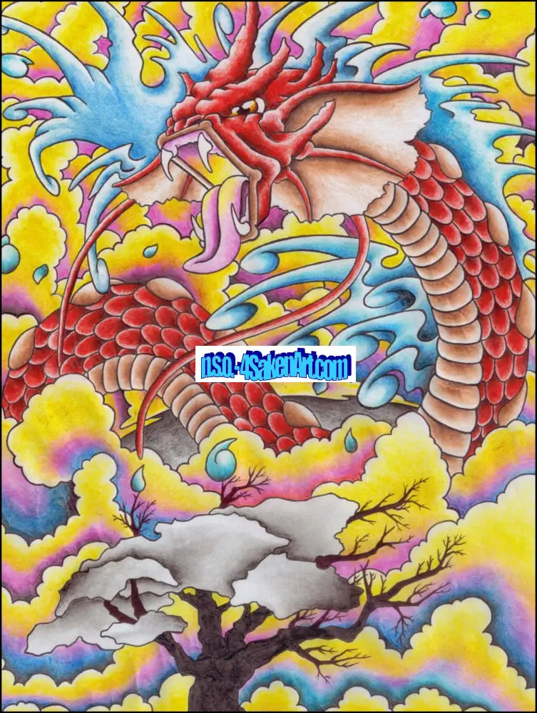 Temporary Tattoos - Dragon Tattoo M (3’’ x 4’’) Paper products
