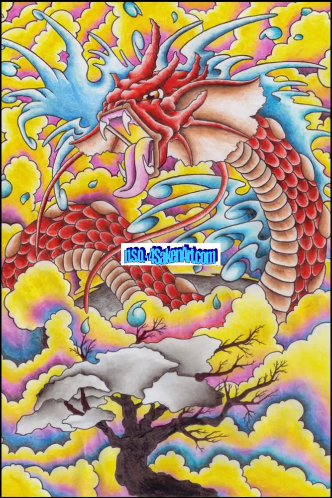 Temporary Tattoos - Dragon Tattoo S (2’’ x 3’’) Paper products